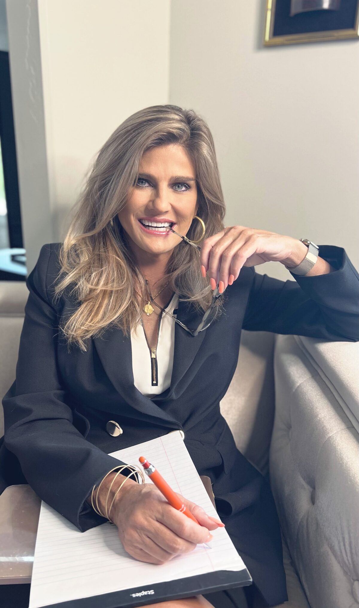 Athena Metos, LMFT, in her office